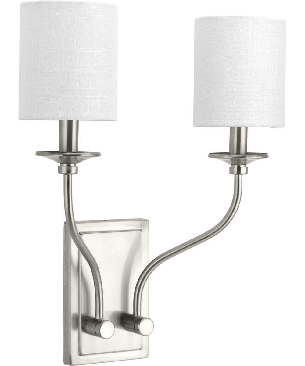 Bonita 2-Light Wall Sconce Brushed Nickel