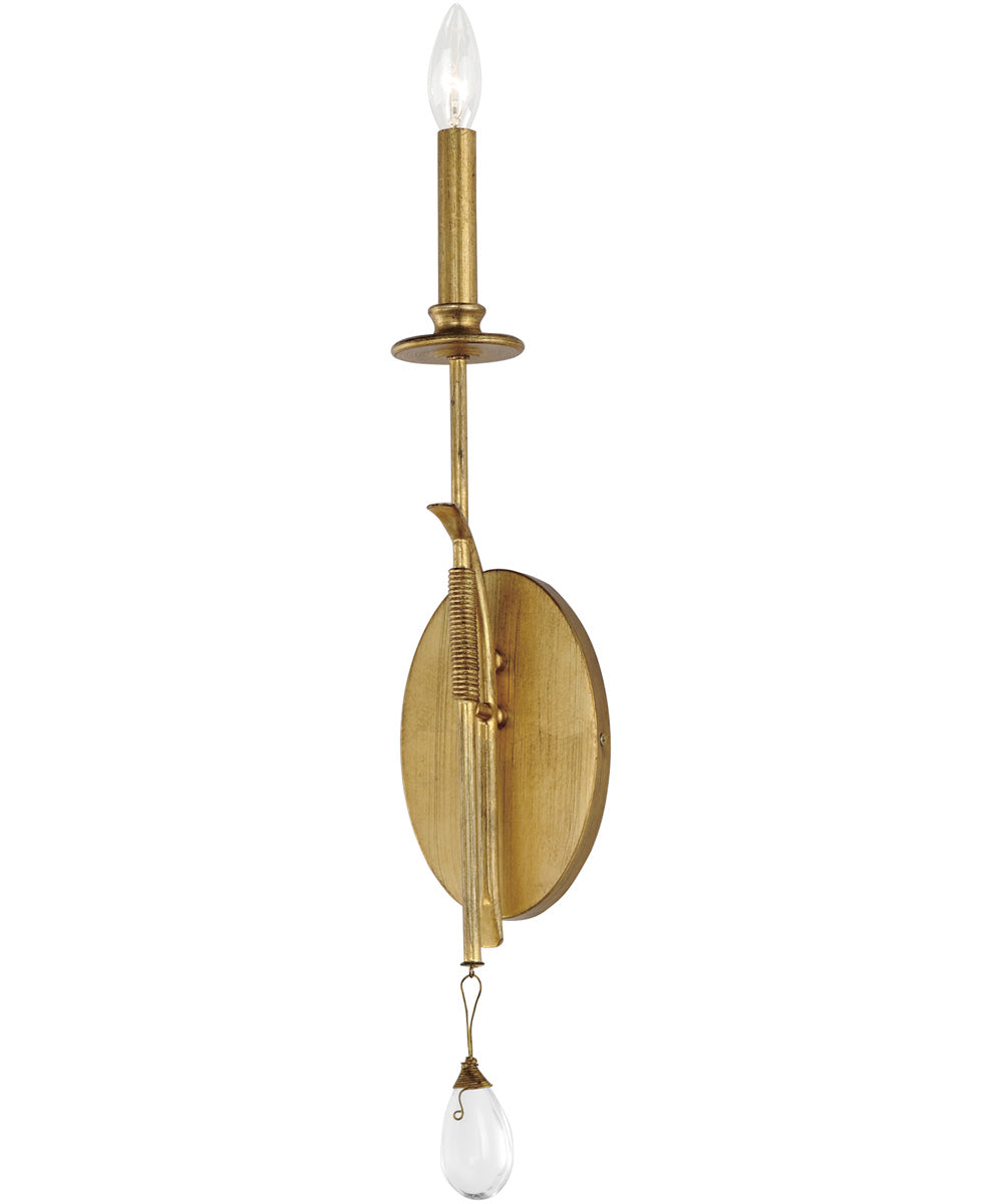 Eden 1-Light Sconce Charcoal Gold Leaf