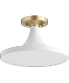 15"W 1-light Ceiling Flush Mount Studio White