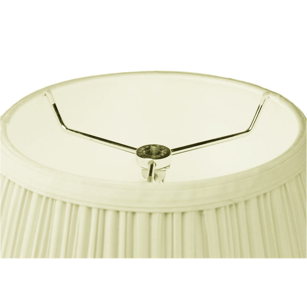 16"W x 12"H Empire Coolie EggShell Mushroom Pleat Hardback Shade