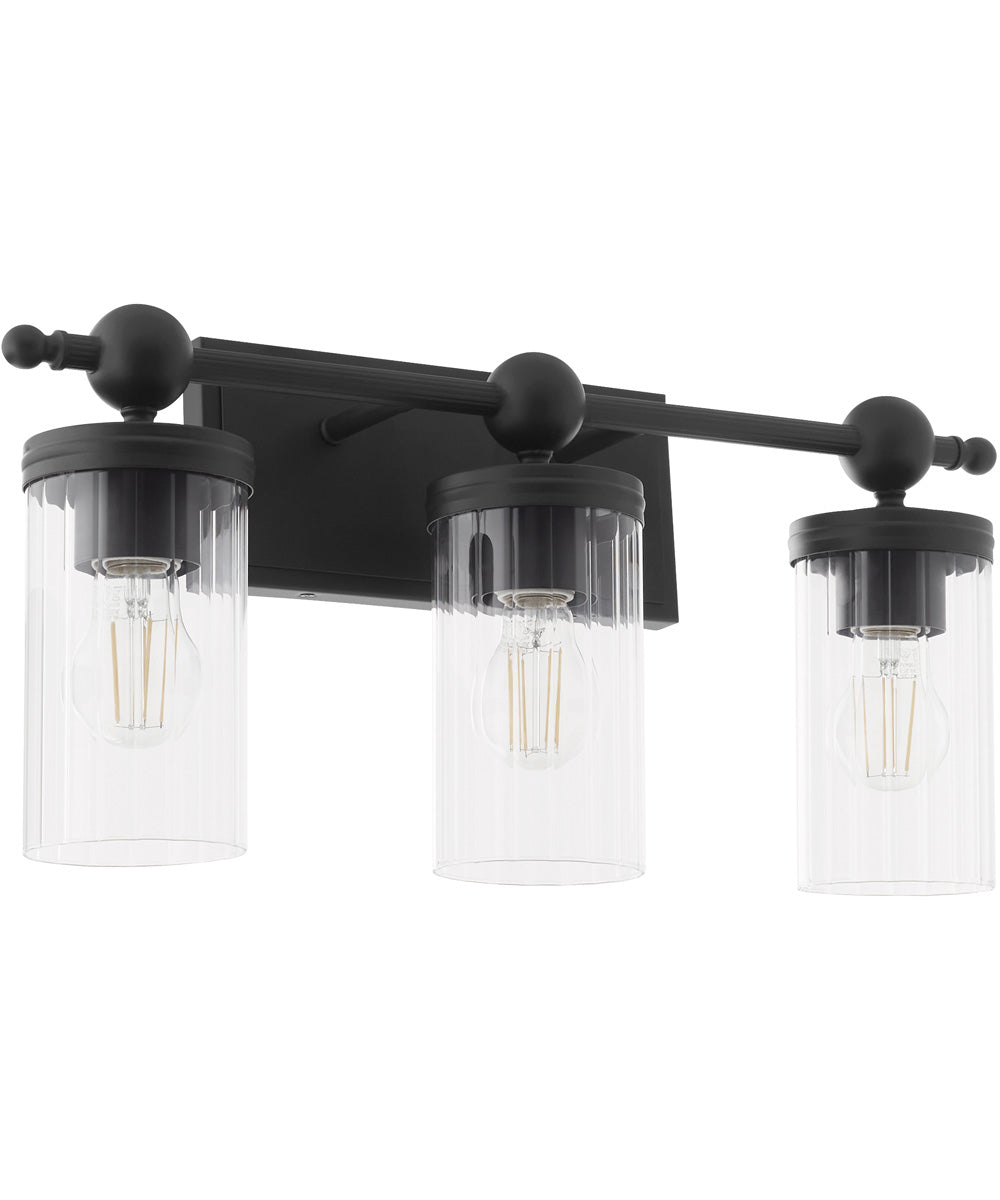 Tamara Day's Lee Boulevard 3-light Bath Vanity Light Matte Black