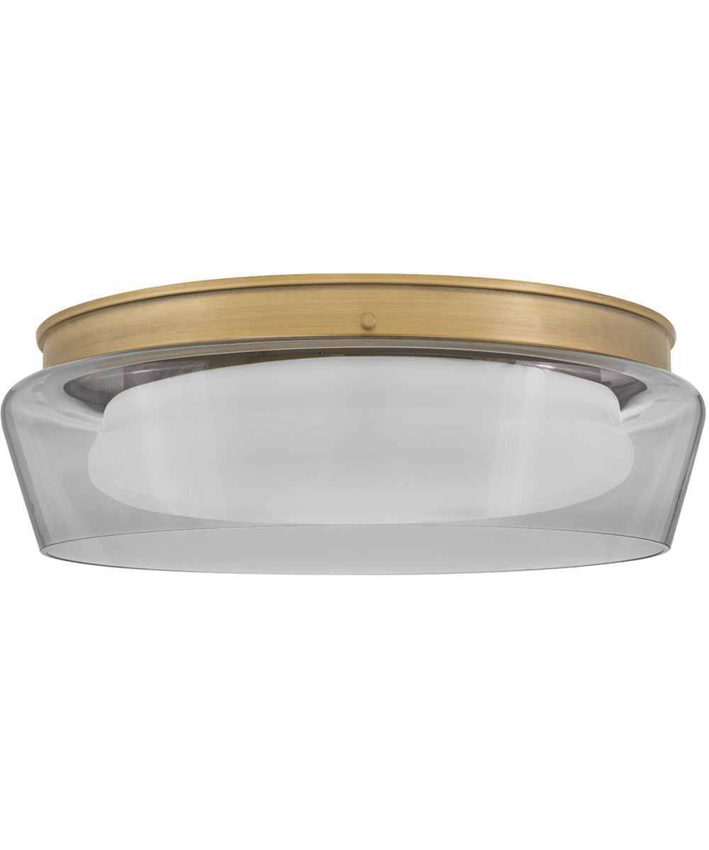 Demi LED-Light Medium Flush Mount in Heritage Brass