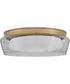 Demi LED-Light Medium Flush Mount in Heritage Brass