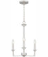 Prescott 3-light Chandelier Brushed Nickel