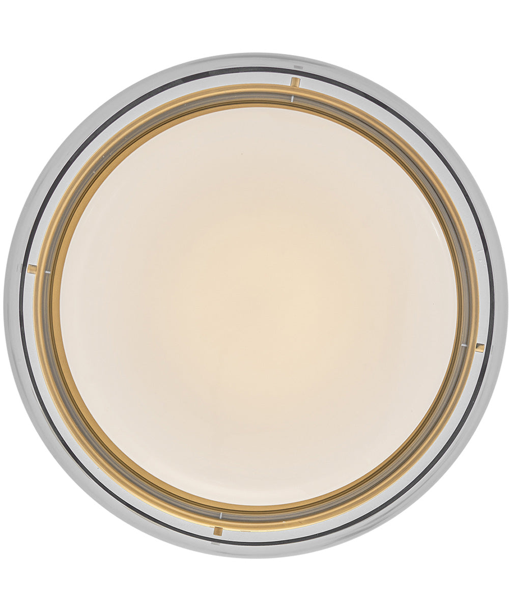 Demi LED-Light Medium Flush Mount in Heritage Brass