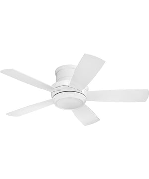 Tempo Hugger 44" 1-Light LED Ceiling Fan (Blades Included) White