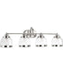 Judson 4-Light Clear Glass Farmhouse Bath Vanity Light Polished Nickel