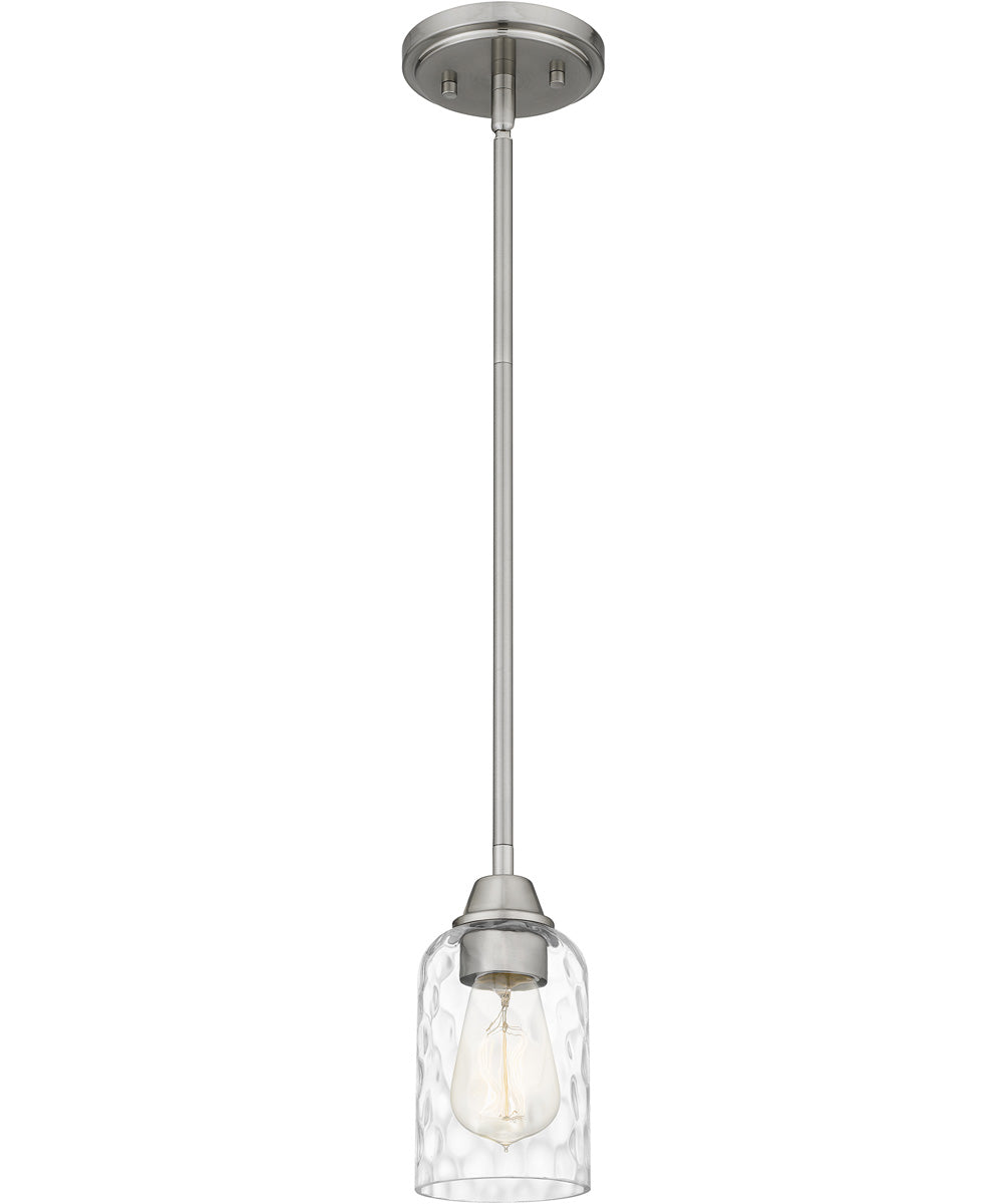 Acacia Small 1-light Mini Pendant Brushed Nickel