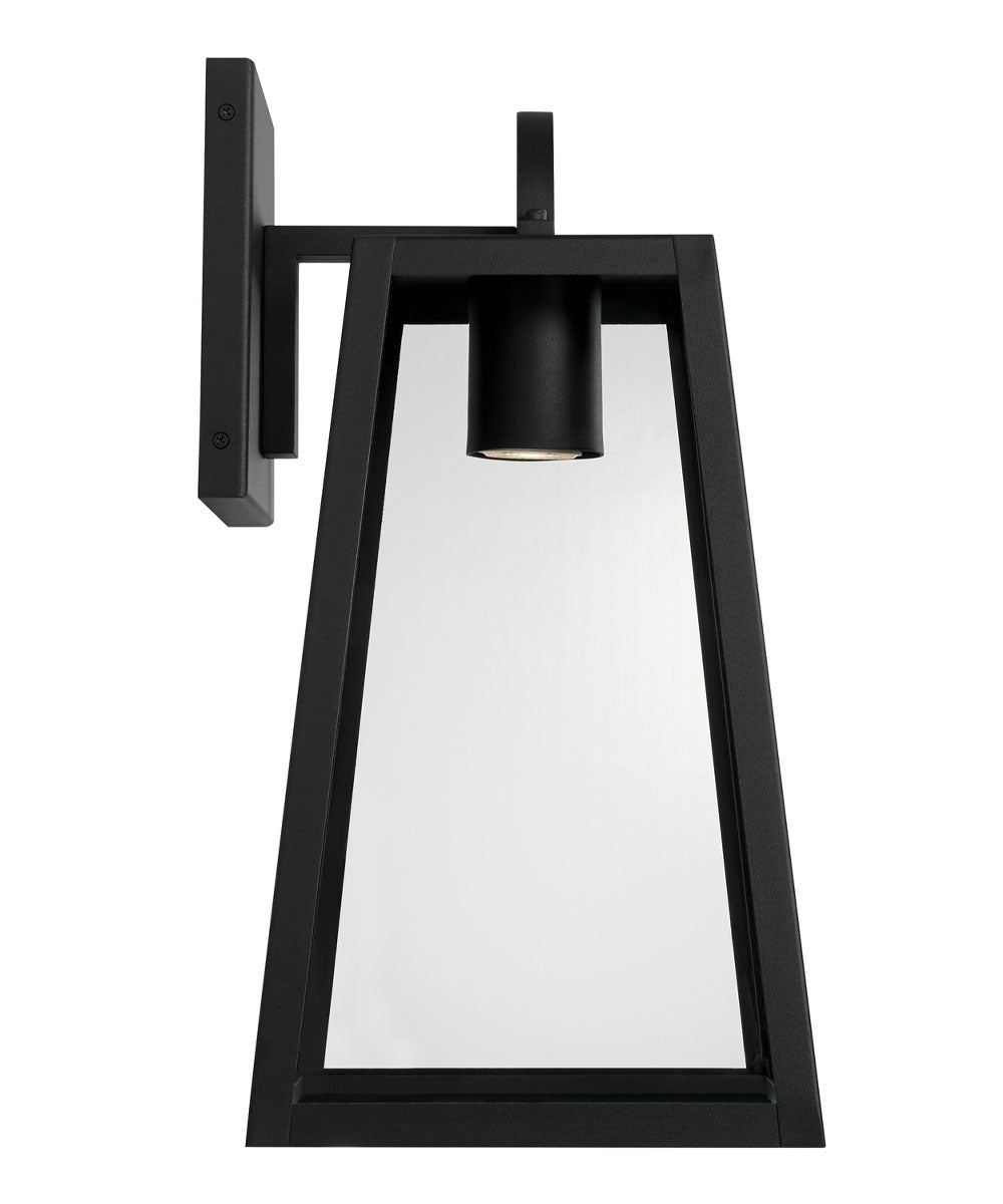 Leighton 1-Light Outdoor Wall-Lantern Rain or Shine - Black