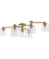 Axel 7-Light Extra Large Semi-flush Mount in Heritage Brass