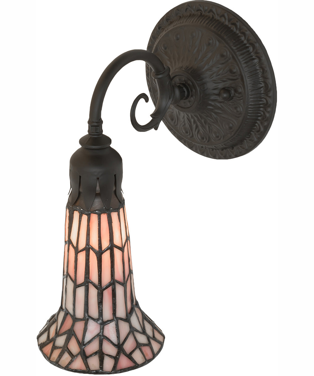 5.5" Wide Stained Glass Pond Lily Wall Sconce