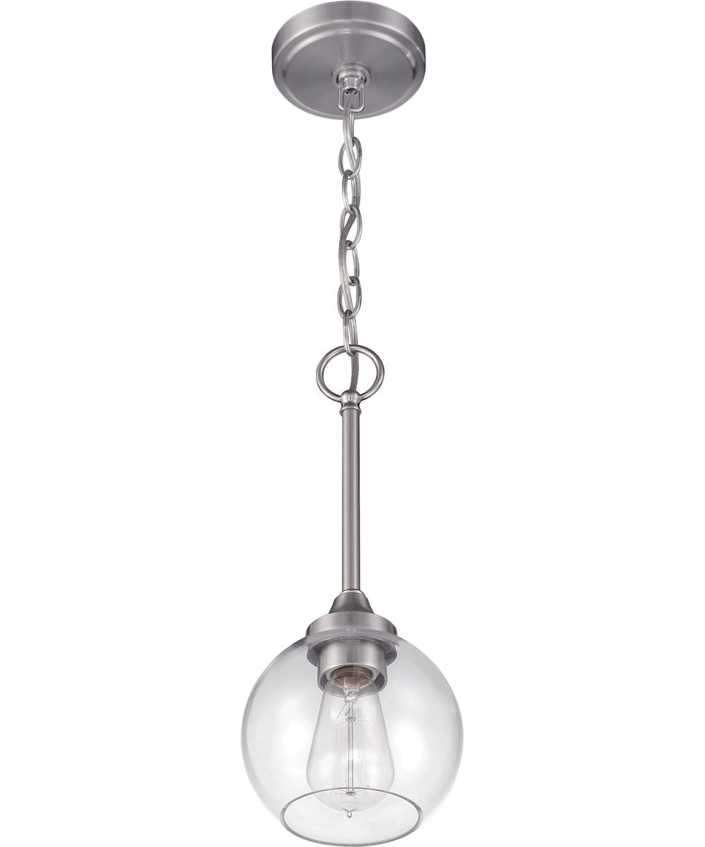Glenda 1-Light Mini Pendant Brushed Polished Nickel