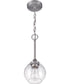 Glenda 1-Light Mini Pendant Brushed Polished Nickel