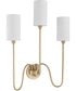 Tamara Day's Charlotte 3-light Wall Mount Light Fixture Aged Brass