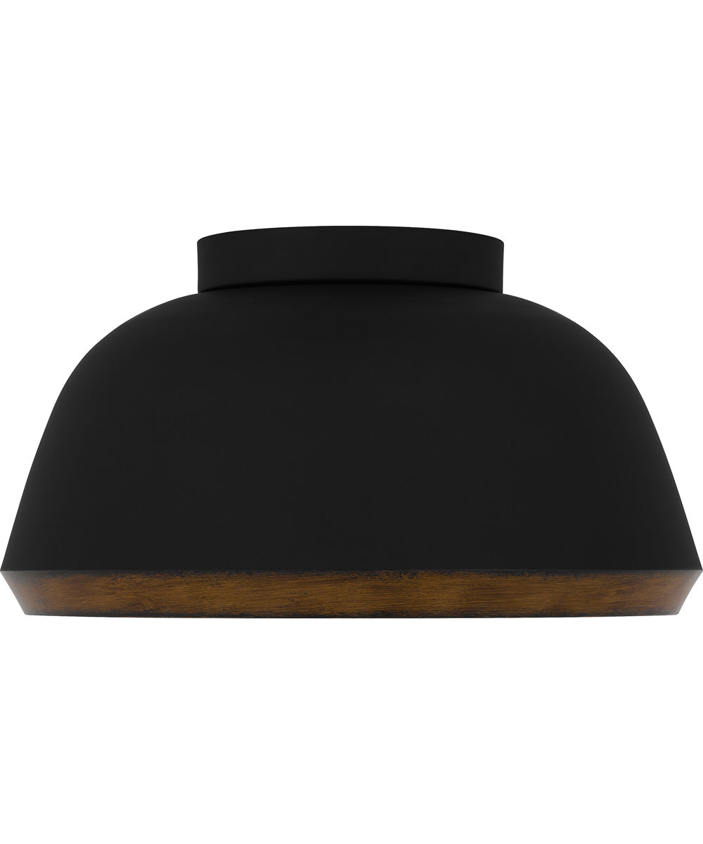 Tamara Medium 3-light Flush Mount Matte Black