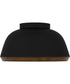 Tamara Medium 3-light Flush Mount Matte Black
