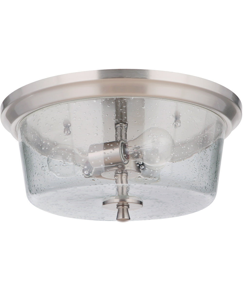 Tyler 3-Light Flushmount Brushed Polished Nickel