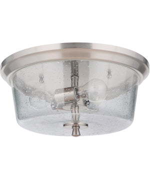 Tyler 3-Light Flushmount Brushed Polished Nickel
