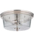 Tyler 3-Light Flushmount Brushed Polished Nickel