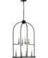 Seneca 8-Light Farmhouse Pendant Light Matte Black