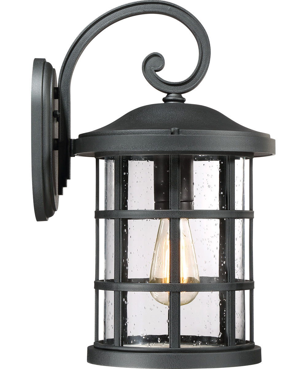 Crusade Large 1-light Outdoor Wall Light  Coastal Armour Earth Black
