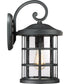 Crusade Large 1-light Outdoor Wall Light  Coastal Armour Earth Black