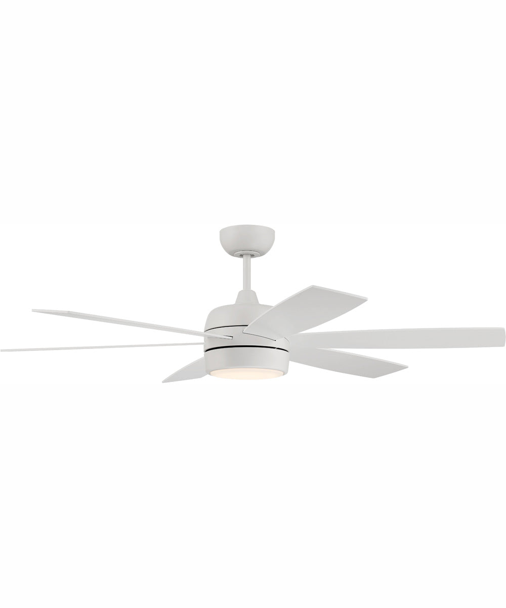 52" Trevor 1-Light Ceiling Fan White