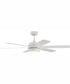 52" Trevor 1-Light Ceiling Fan White