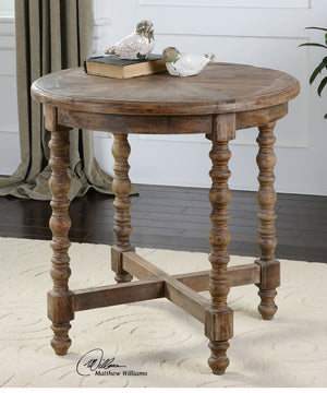 26"H Samuelle Wooden End Table