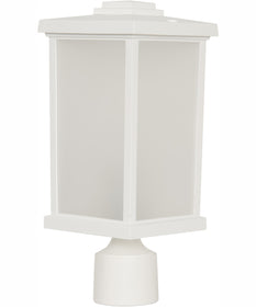 Resilience Lanterns 1-Light Outdoor Post Mount Matte White