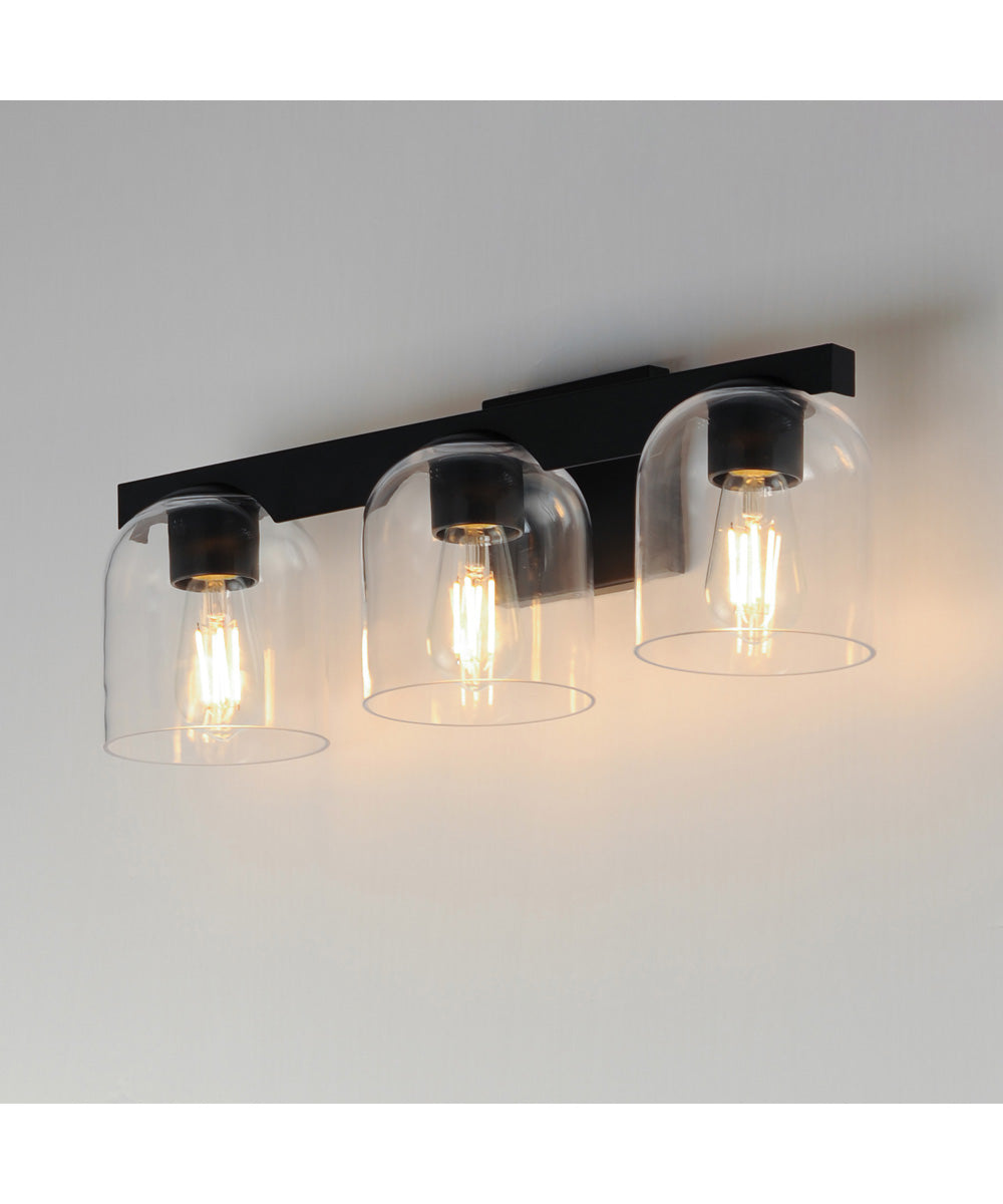 Scoop 3-Light Bath Vanity Black