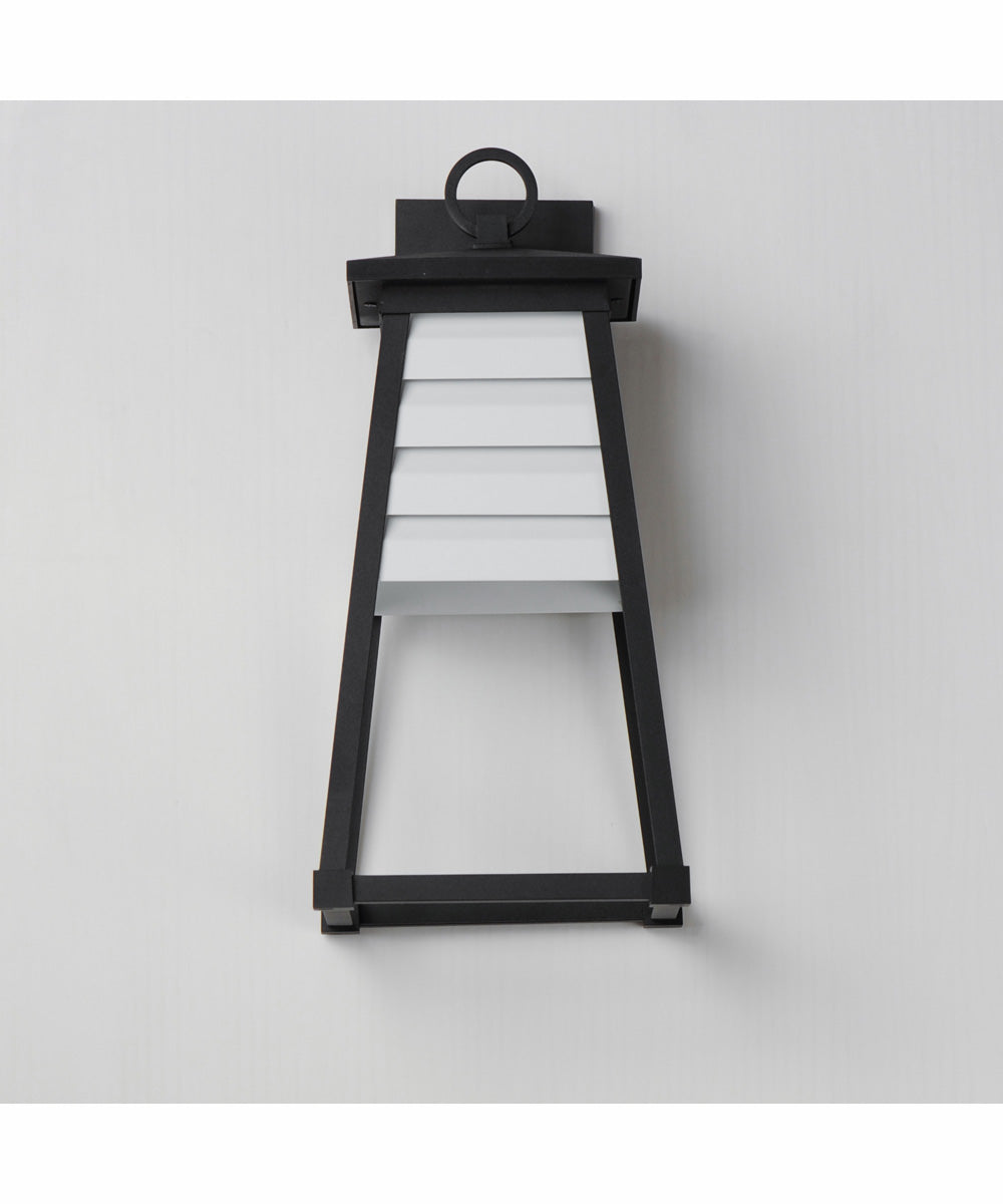 Shutters Vivex 1-Light Medium Outdoor Wall Sconce White / Black