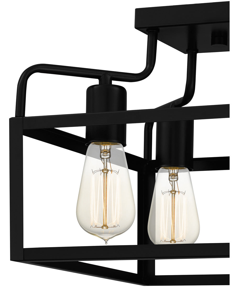Paulsen 4-light Semi Flush Mount Matte Black