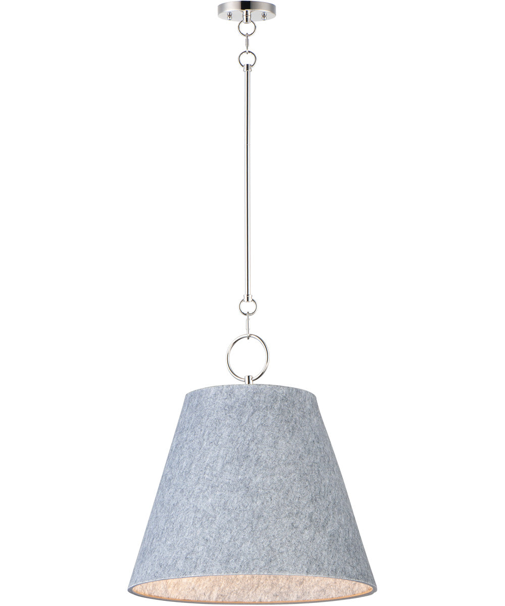 20"W Acoustic Pendant Satin Nickel