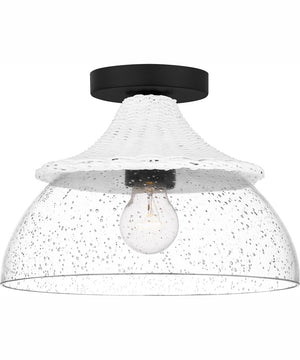 Otten Small 1-light Semi Flush Mount Matte Black