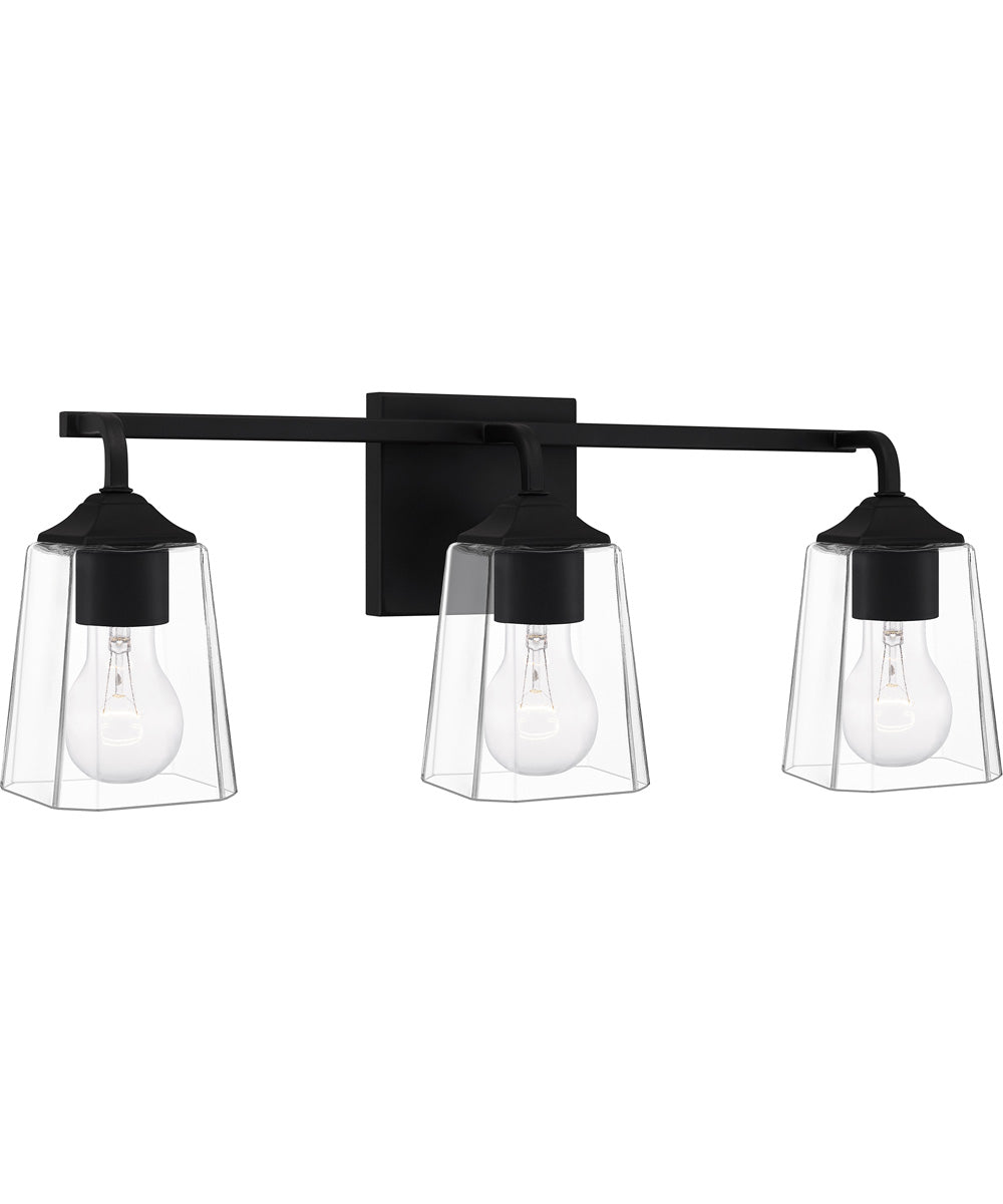 Thoresby Large 3-light Bath Light Matte Black