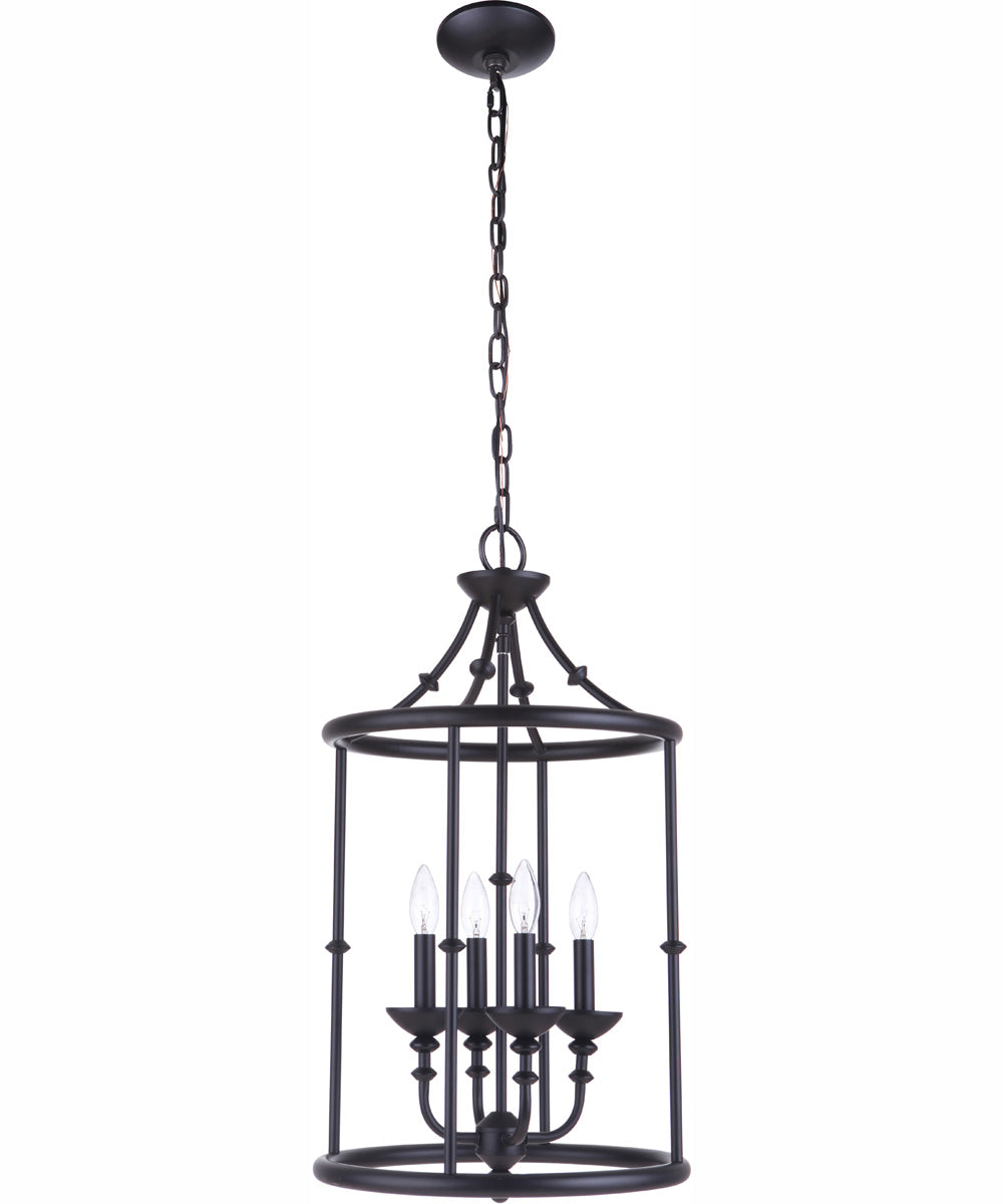 Marlowe 4-Light Foyer Flat Black