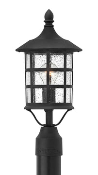 18"H Freeport 1-Light Outdoor Pier Post Light in Black