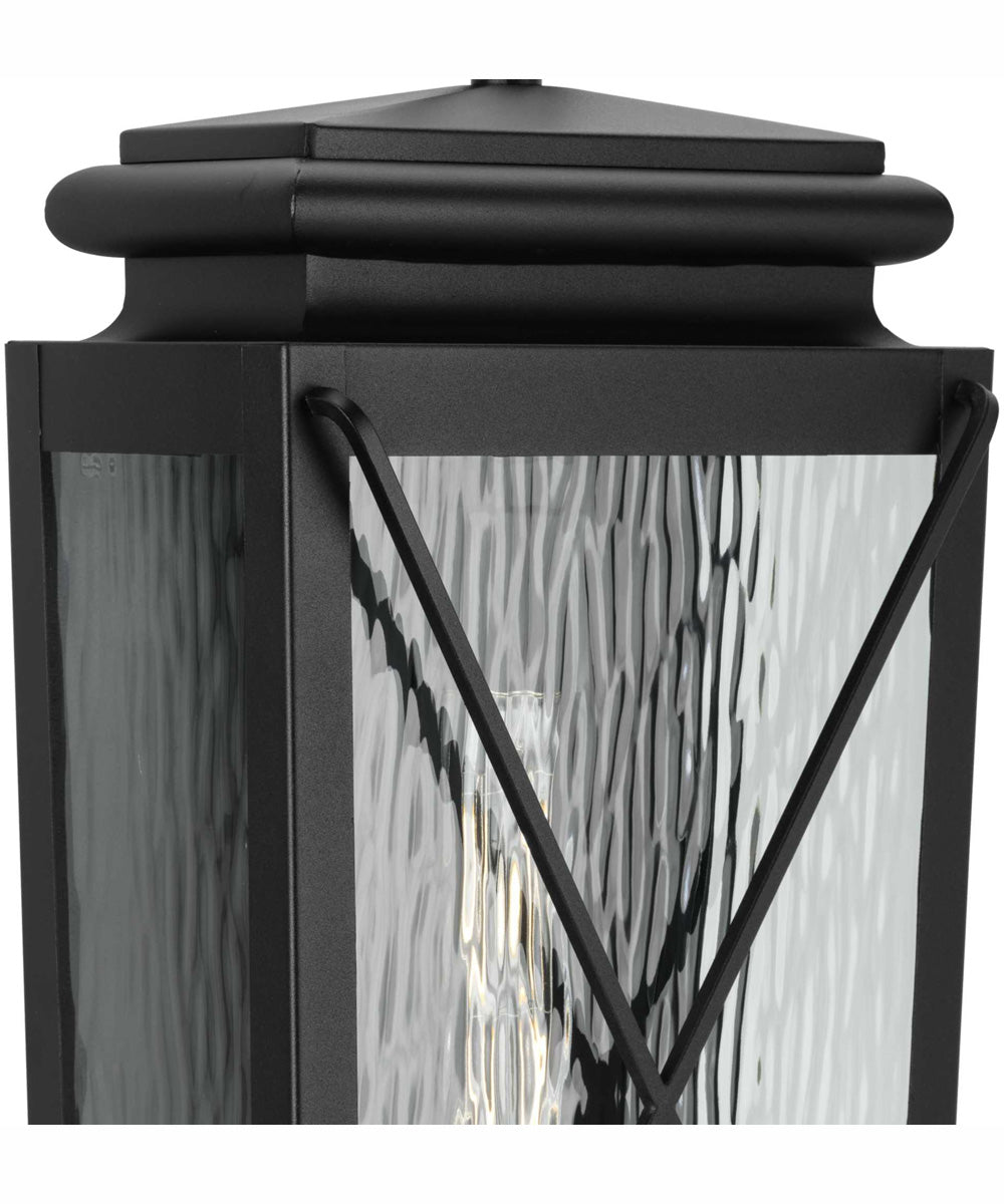 Wakeford 1-Light Transitional Outdoor Medium Wall Lantern Textured Black