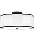 Quoizel Semi-Flush Mount Medium 4-light Semi Flush Mount Matte Black