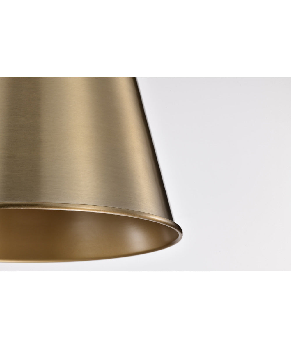 Alexis 1-Light Pendant Burnished Brass / Gold