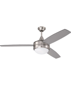 52" Phaze II 2-Light Ceiling Fan (Blades Included) Brushed Polished Nickel