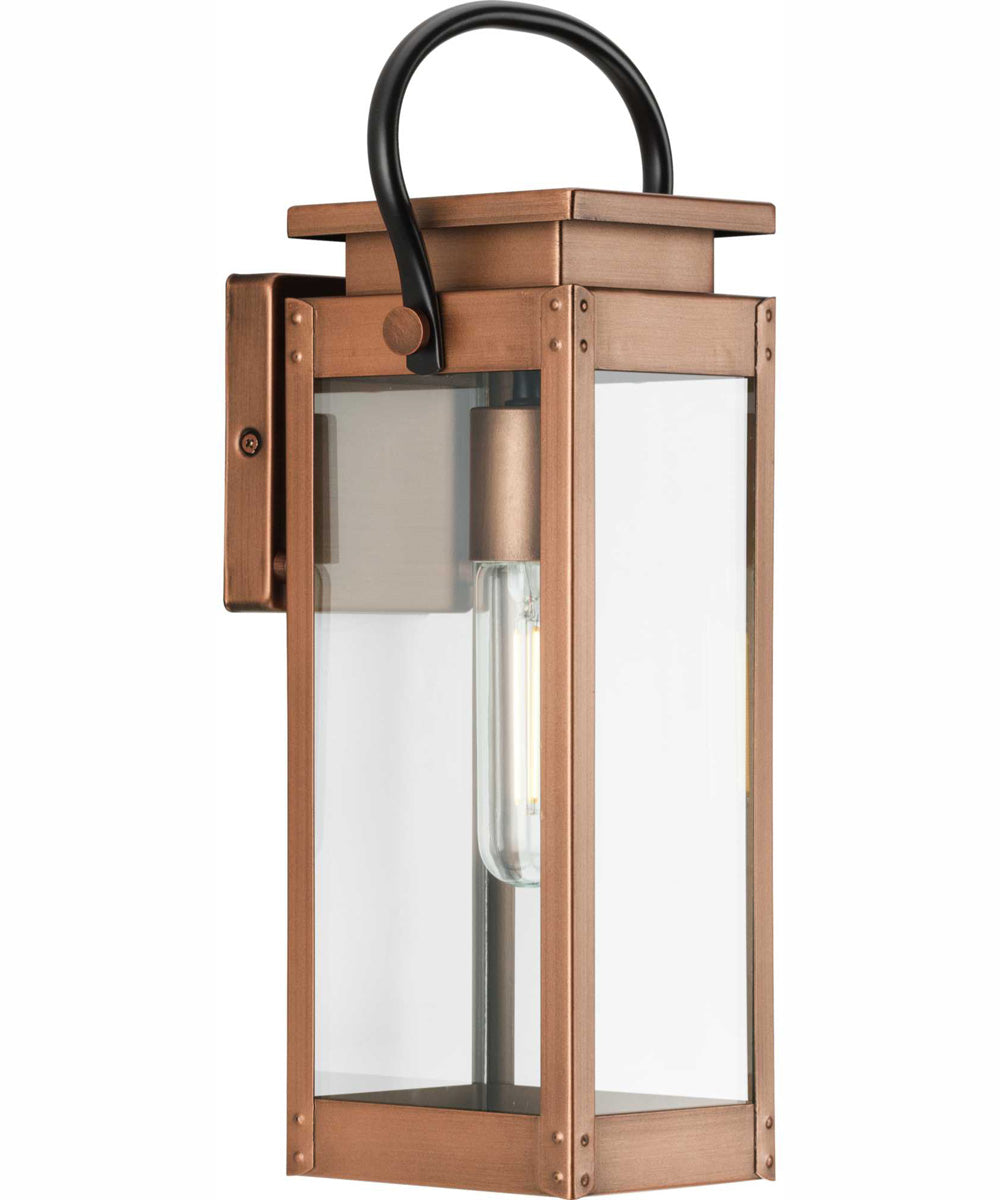 Union Square 1-Light Small Urban Industrial Outdoor Wall Lantern Antique Copper