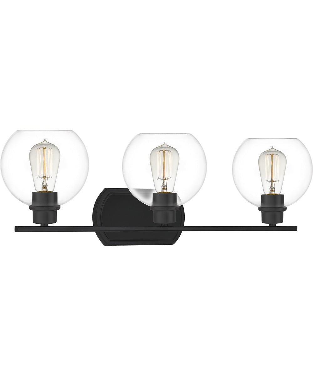Pruitt Large 3-light Bath Light Matte Black