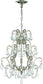 16"W 3-Light Mini Chandelier Polished Nickel