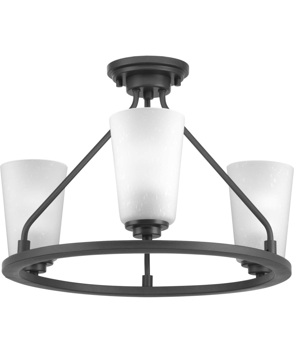 Debut 3-Light Semi-Flush Convertible Graphite