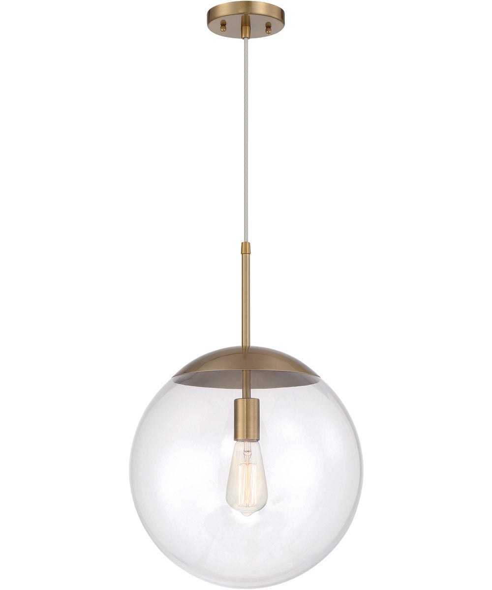 Gaze 1-Light Pendant Satin Brass