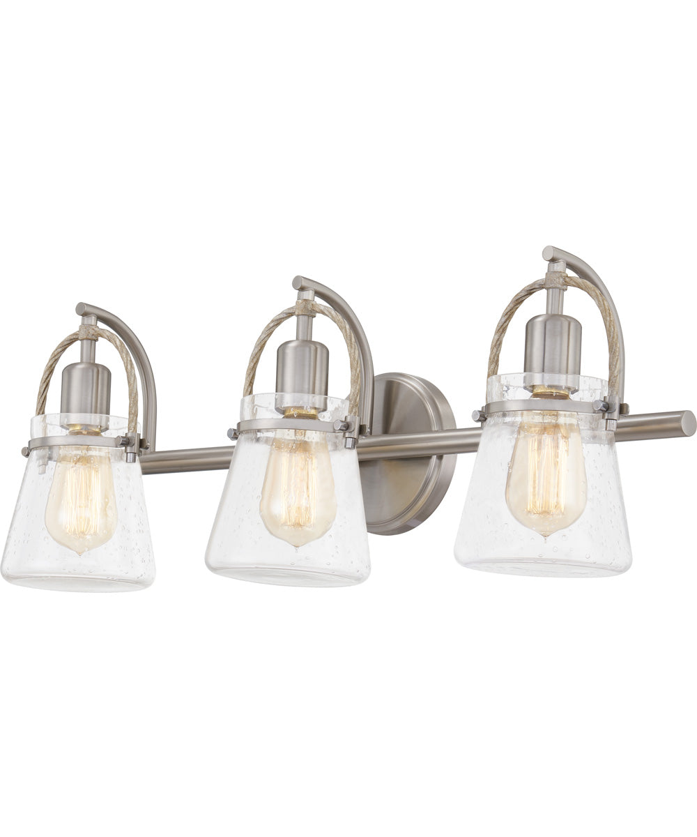 Stafford Large 3-light Bath Light Brushed Nickel