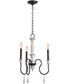 Brownell 17'' Wide 3-Light Chandelier - Anvil Iron