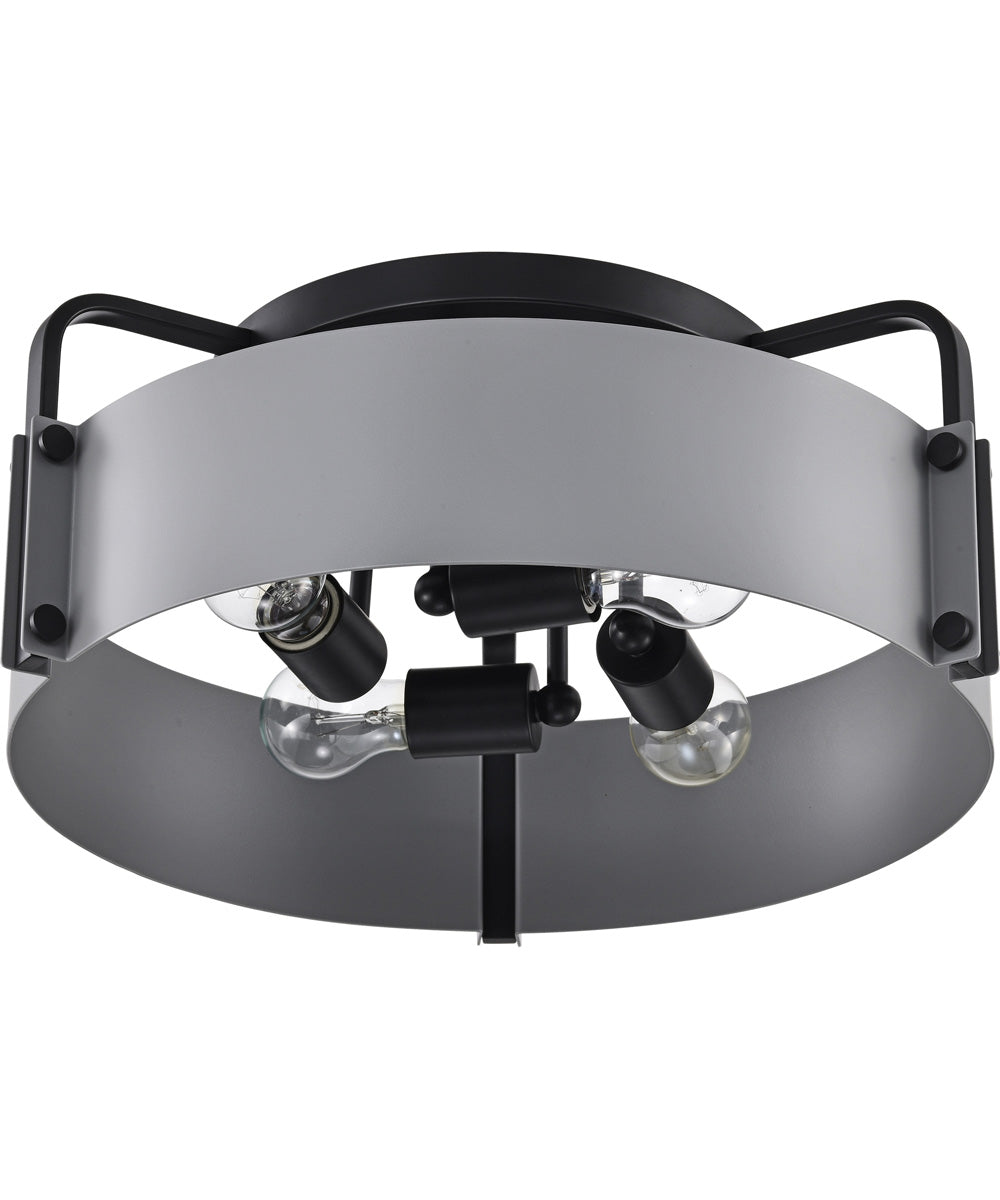 Altos 4-Light Close-to-Ceiling Matte Gray